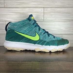 Nike Teal & Volt Men's Mid-Top Golf Shoes